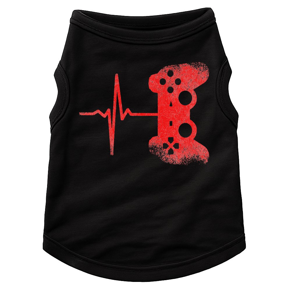 Gamer Heartbeat Video Games Gaming Doggie Tank