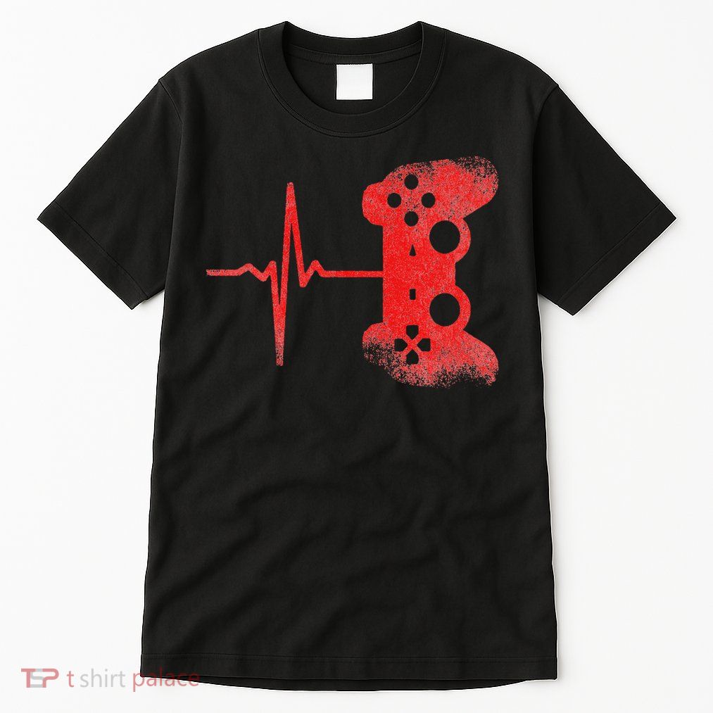 Gamer Heartbeat Video Games Gaming Tall T-Shirt