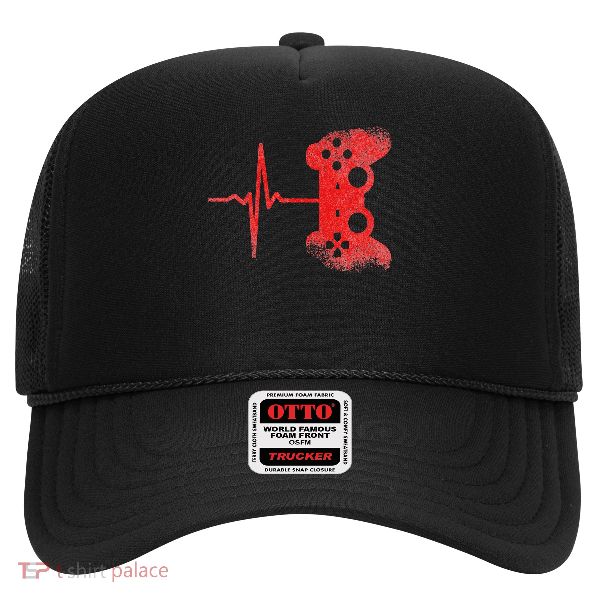 Gamer Heartbeat Video Games Gaming Trucker Hat