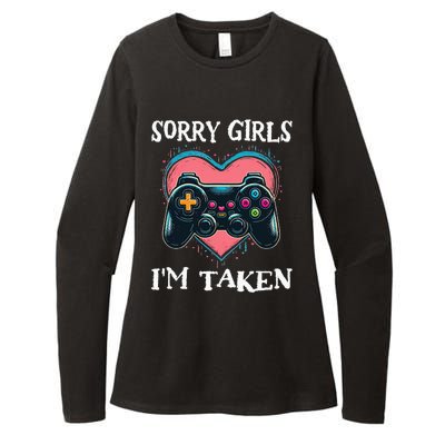 Gamer Heart Valentines Day Video Games Womens CVC Long Sleeve Shirt