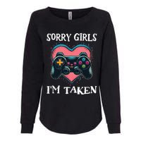 Gamer Heart Valentines Day Video Games Womens California Wash Sweatshirt