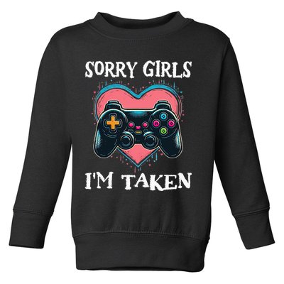 Gamer Heart Valentines Day Video Games Toddler Sweatshirt