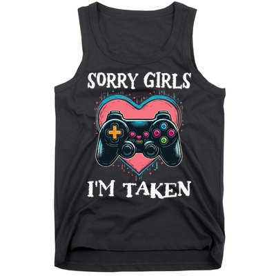 Gamer Heart Valentines Day Video Games Tank Top