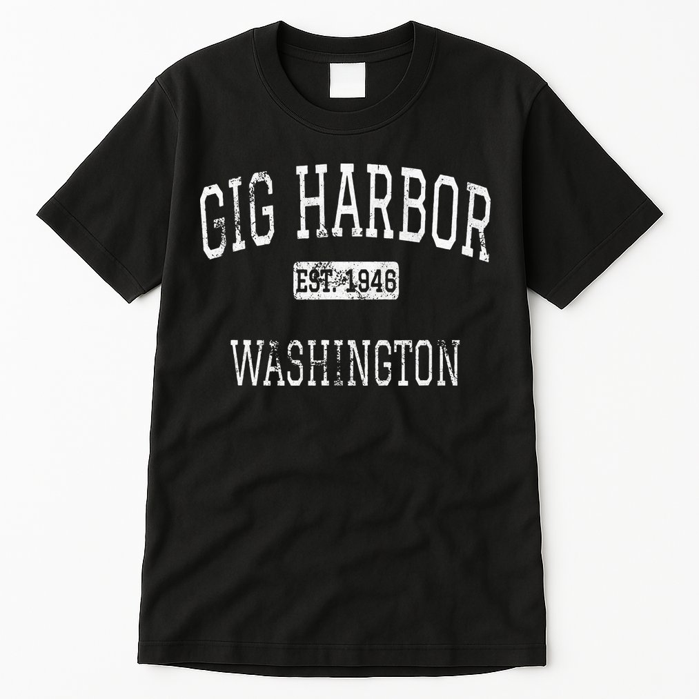 Gig Harbor Washington WA Vintage Tall T-Shirt