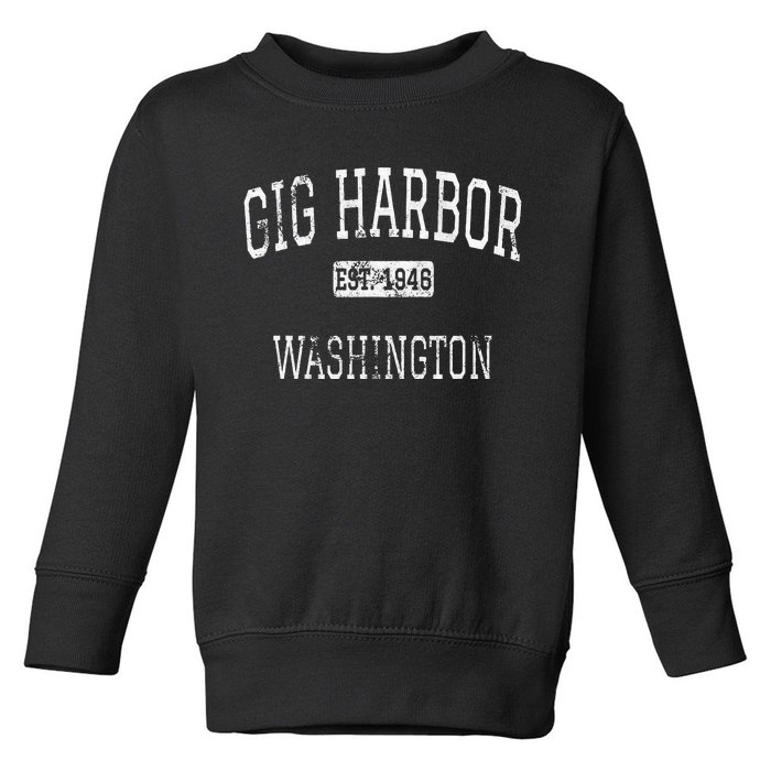 Gig Harbor Washington WA Vintage Toddler Sweatshirt