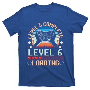 Gamer Husband Wife Level 5 Complete Level 6 Years Loading Funny Gift T-Shirt