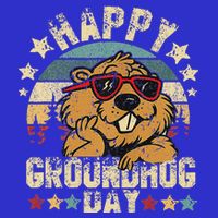 Ground Hog With Animal Lover Button