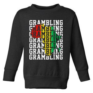 Grambling Hbcu With Africa Historical Black College Alumni Toddler Sweatshirt