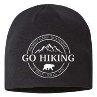 Go Hiking Worst Case Scenario A Bear Kills You Camping Sustainable Beanie