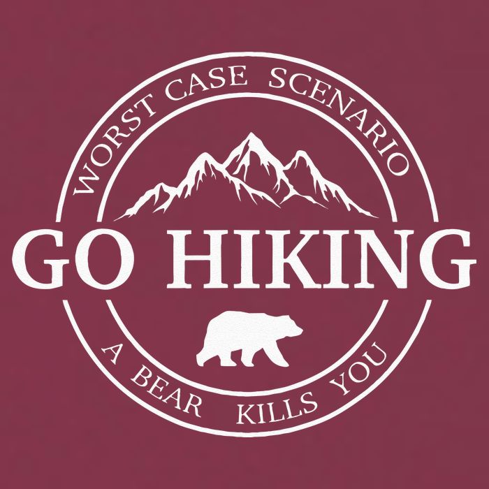 Go Hiking Worst Case Scenario A Bear Kills You Camping 16oz Travel Tumbler
