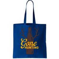 Gone Hunting With Beer Bottle With Deer Antlers Gift Tote Bag