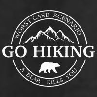 Go Hiking Worst Case Scenario A Bear Kills You Camping Adult Drive Performance Visor