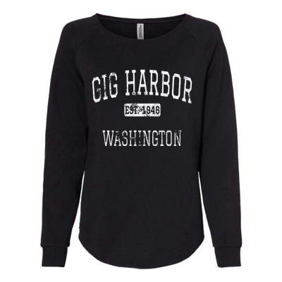 Gig Harbor Washington WA Vintage Womens California Wash Sweatshirt