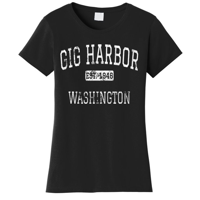 Gig Harbor Washington WA Vintage Women's T-Shirt