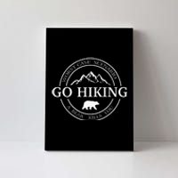 Go Hiking Worst Case Scenario A Bear Kills You Camping Canvas