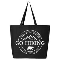 Go Hiking Worst Case Scenario A Bear Kills You Camping 25L Jumbo Tote