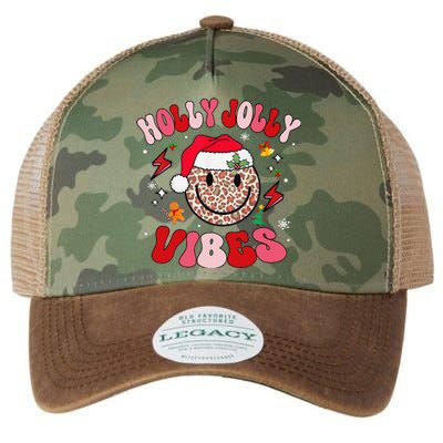 Groovy Holly Xmas Jolly Vibes Pin.K Christmas Xmas Legacy Tie Dye Trucker Hat