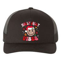 Groovy Holly Xmas Jolly Vibes Pin.K Christmas Xmas Yupoong Adult 5-Panel Trucker Hat