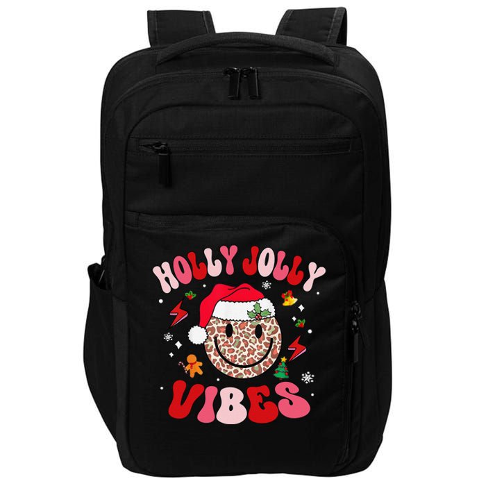 Groovy Holly Xmas Jolly Vibes Pin.K Christmas Xmas Impact Tech Backpack