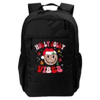 Groovy Holly Xmas Jolly Vibes Pin.K Christmas Xmas Daily Commute Backpack