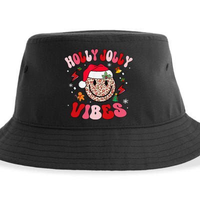 Groovy Holly Xmas Jolly Vibes Pin.K Christmas Xmas Sustainable Bucket Hat