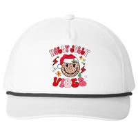 Groovy Holly Xmas Jolly Vibes Pin.K Christmas Xmas Snapback Five-Panel Rope Hat