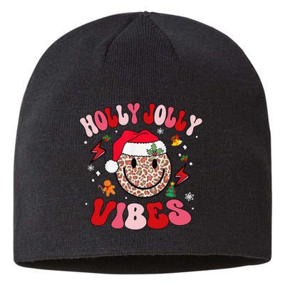 Groovy Holly Xmas Jolly Vibes Pin.K Christmas Xmas Sustainable Beanie