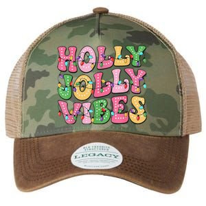 Groovy Holly Xmas Jolly Vibes Pin.K Christmas Xmas Legacy Tie Dye Trucker Hat