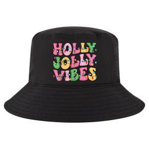 Groovy Holly Xmas Jolly Vibes Pin.K Christmas Xmas Cool Comfort Performance Bucket Hat