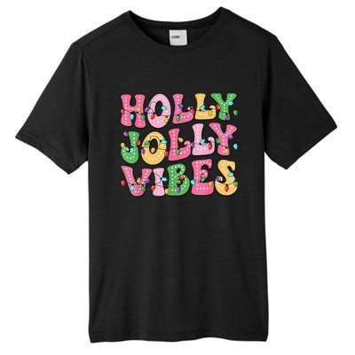 Groovy Holly Xmas Jolly Vibes Pin.K Christmas Xmas Tall Fusion ChromaSoft Performance T-Shirt