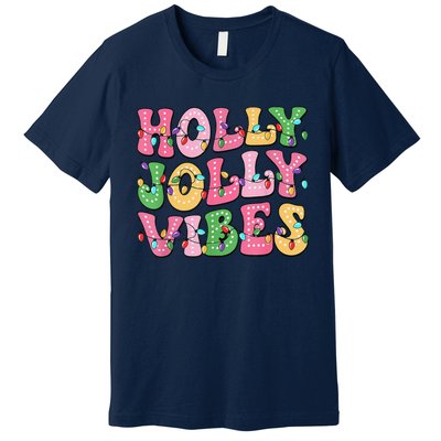 Groovy Holly Xmas Jolly Vibes Pin.K Christmas Xmas Premium T-Shirt