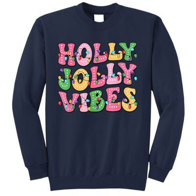 Groovy Holly Xmas Jolly Vibes Pin.K Christmas Xmas Tall Sweatshirt