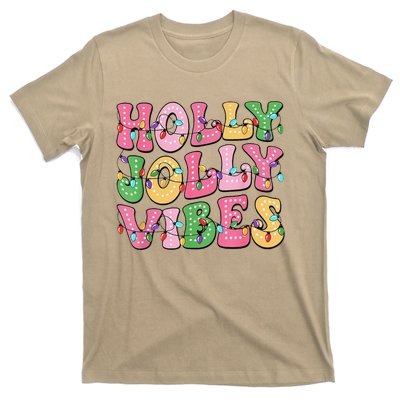 Groovy Holly Xmas Jolly Vibes Pin.K Christmas Xmas T-Shirt