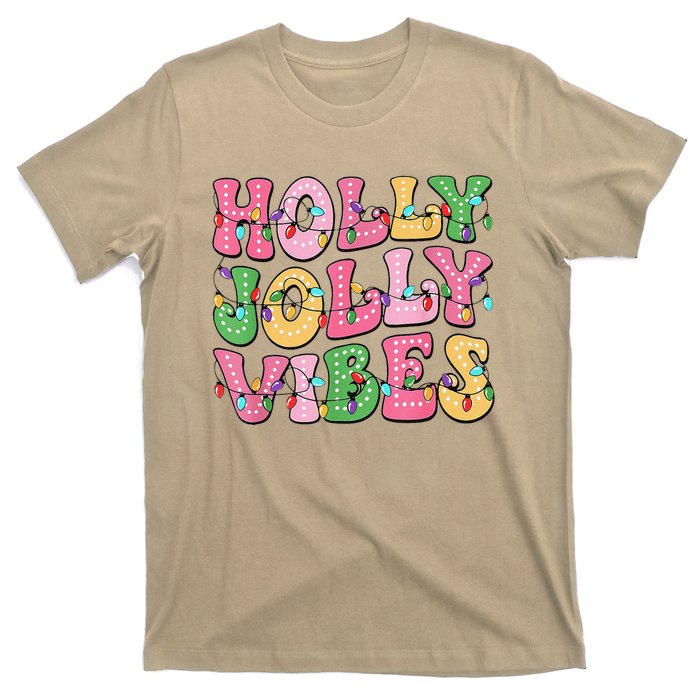 Groovy Holly Xmas Jolly Vibes Pin.K Christmas Xmas T-Shirt