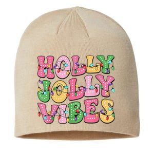 Groovy Holly Xmas Jolly Vibes Pin.K Christmas Xmas Sustainable Beanie