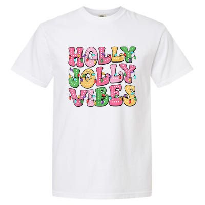 Groovy Holly Xmas Jolly Vibes Pin.K Christmas Xmas Garment-Dyed Heavyweight T-Shirt