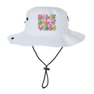 Groovy Holly Xmas Jolly Vibes Pin.K Christmas Xmas Legacy Cool Fit Booney Bucket Hat