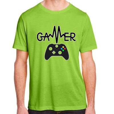 Gamer Heartbeat Xbox Black Adult ChromaSoft Performance T-Shirt