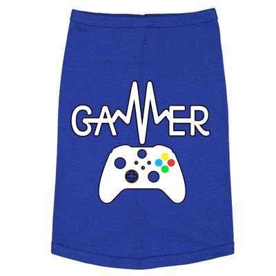 Gamer Heartbeat Xbox White Doggie Tank