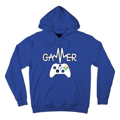 Gamer Heartbeat Xbox White Tall Hoodie