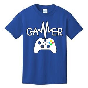 Gamer Heartbeat Xbox White Kids T-Shirt