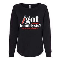 Got Hemolysis You Bet You're Redrawing It Funny Lab Week Phlebotomist Womens California Wash Sweatshirt