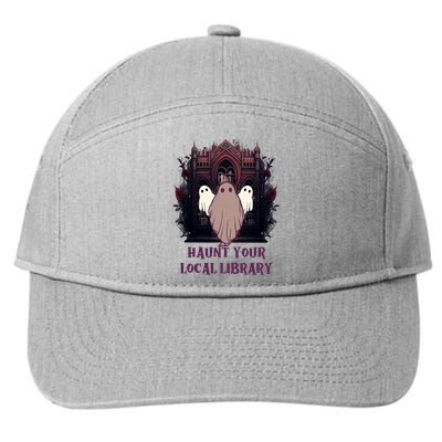 Ghost Haunt Your Local Library Halloween 7-Panel Snapback Hat