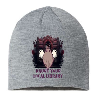 Ghost Haunt Your Local Library Halloween Sustainable Beanie