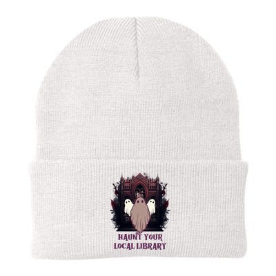 Ghost Haunt Your Local Library Halloween Knit Cap Winter Beanie