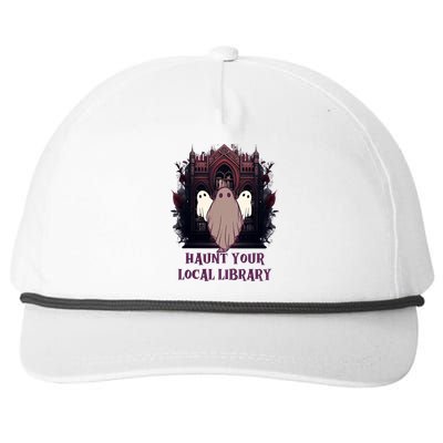 Ghost Haunt Your Local Library Halloween Snapback Five-Panel Rope Hat