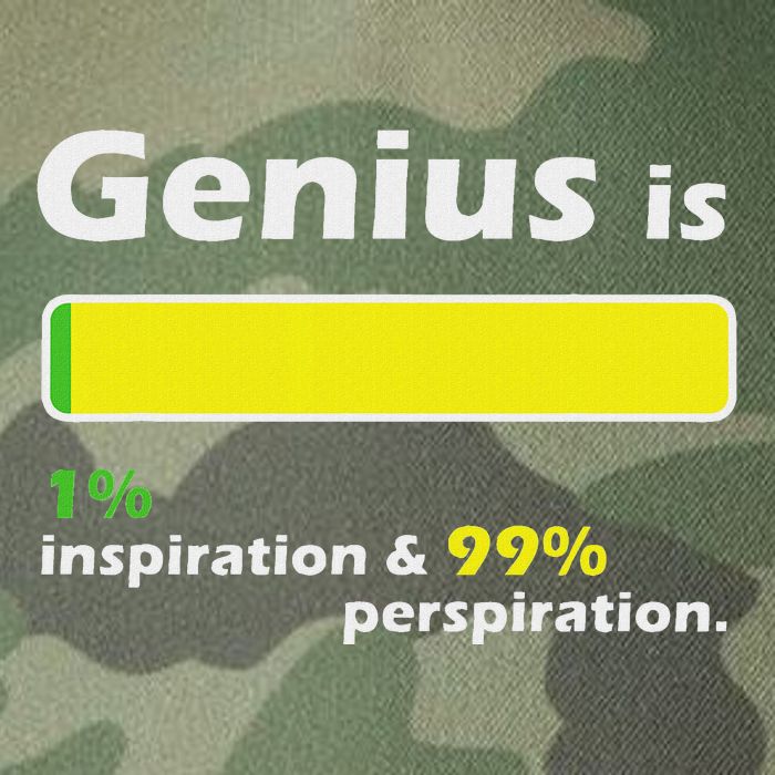 Genius Is 1 Inspiration And 99 Perspiration Top Legacy Tie Dye Trucker Hat