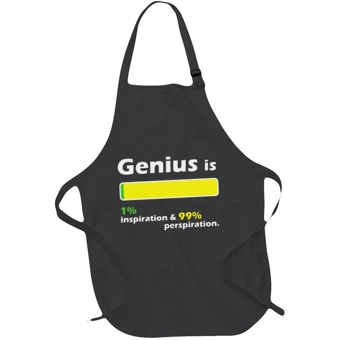 Genius Is 1 Inspiration And 99 Perspiration Top Apron