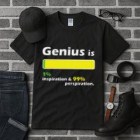 Genius Is 1 Inspiration And 99 Perspiration Top Tall T-Shirt