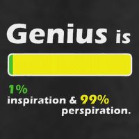 Genius Is 1 Inspiration And 99 Perspiration Top 15oz Campfire Ceramic Mug